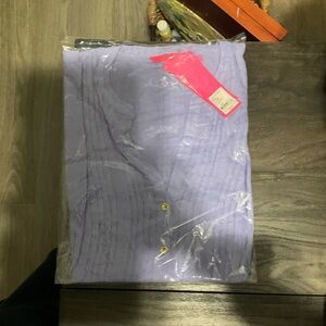 Lilly Pulitzer Light Purple Blouse with Gold Buttons